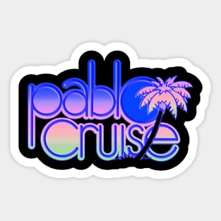 Pablo Cruise Pastel Rainbow Sticker